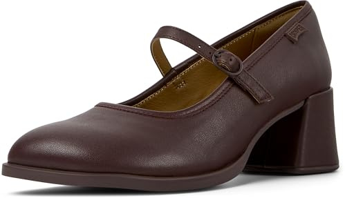 Camper Women's Kora K201799 Mary Jane, Burgundy 003, 4 UK