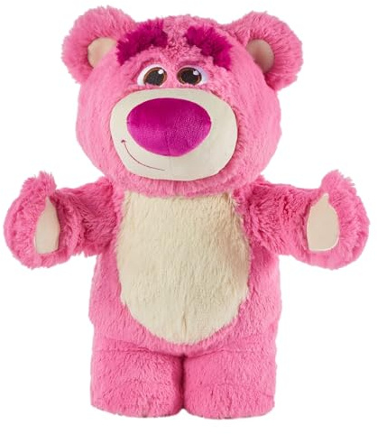 Mattel Disney et Pixar Toy Story Peluche sonore Lotso | 34,9 cm, peluche ourson douce, sons fredonnement, trille et rires, JDG82