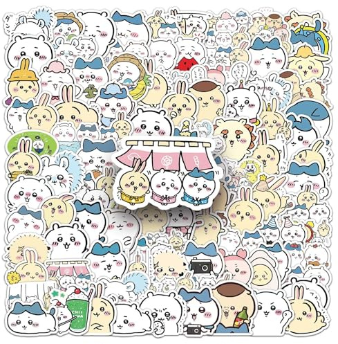 Chiikawa Aufkleber für Jugendliche Erwachsene 100 Stück Chiikawa Vinyl Sticker Set Auto Motorräder Fahrrad Skateboard Snowboard Gepäck Laptop Koffer Helm Motorrad Computer