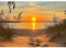 QENSPE Diamond Painting Sonnenuntergang Strand, Diamond Art Set Erwachsene, Kristall Diamant Malerei DIY Diamant Kunst Handwerk für Haus Zimmer Wand Dekor 30x40cm