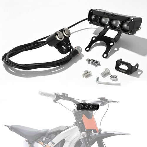 IUVWISN Dirt Bike Scheinwerfer Lichtleiste LED Kit für Surron Sur Ron Light Bee X S LBX Elektro E-Bike Schwarz