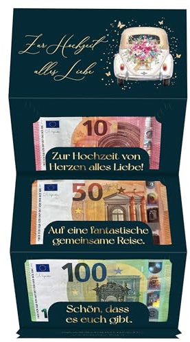 Joli Coon Geldgeschenk Hochzeit STARDUST - Premium Geldgeschenk zur Hochzeit mit Kuvert und Siegelsticker - Hochzeitsgeschenke für Brautpaar