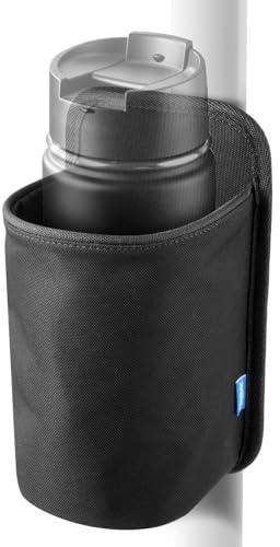 Xxerciz Golfwagen-Getränkehalter, Wasserflaschenhalter mit verstellbarem Gurt, passend für 340 ml - 1134 ml Flaschen, Stangenhalterung für Yamaha, EZGO, Club-Autowagen und Fahrrad, Golfwagen-Zubehör