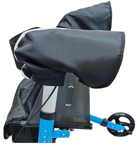 HUTRADE Universelle Rollator-Griffabdeckungen, 2 Stück wasserdichte Rollator-Handschuhe, Rollator-Griffhandschuhe Mit Wärmeschutz Als Ersatz Für Winter-Schutzaccessoires Für Senioren