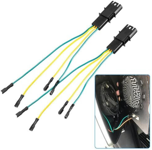 4 Pins Seitenspiegel-Heizfunktion Anschlusskabel Draht kompatibel mit BMW E90 F10 für X5 X6 für zuverlässiges Abtauen des Spiegels und verbesserte Sicherheit