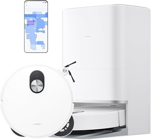 XIAOMI Robot Vacuum 5 Pro - dToF Smart Retractable Radar，HD-Frontkamera für Echtzeitansicht & Einweg-Kommunikation，20.000Pa Ultrastarke Saugkraft，Bundle Include Vacuum Cleaner