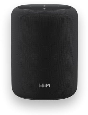 WiiM Sound Lite Smart Högtalare, Trådlös Multi-Room-Högtalare, Svart | High-Fidelity Smart HöGtalare Med Hi-Res-Ljud, Roomfit-Anpassning, Multi-Room-Streaming Och Ett Utbyggbart WiiM-Ekosystem
