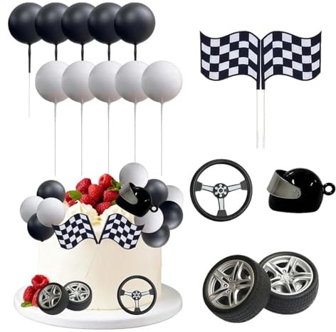 Auto Kuchen Deko 16 Stück Tortendeko Auto Geburtstag