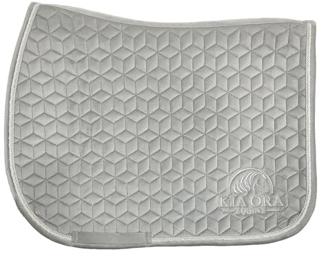 Kia Ora Equine Samt Spring Schabracke (Grau, COB)
