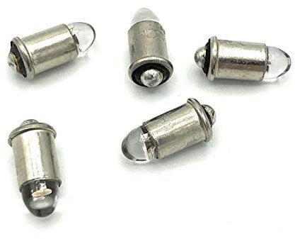 BELI-BECO 7046 Steck-LED - MS4 Sockel - 12-19V 20mA - Glas 5mm Ø - 5 Stück