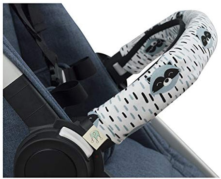 JYOKO KIDS Abdeckung Deckt Griff für Kinderwagen (Raccoon, Einzel)