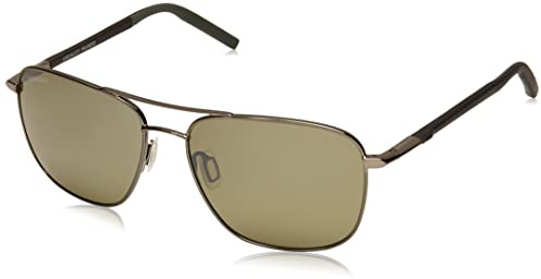 Serengeti Unisex SPELLO Sonnenbrille, Shiny Gunmetal/Black/Gray, Talla Única