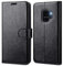 NWNK13® Samsung Galaxy S9 Phone Case Black Ultra Slim Magnetic Closure Leather Case TPU Folio Wallet Flip Case Stand Card Slots Book Case for Samsung S9