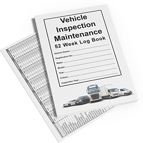 A5 52-Wochenkontrollbuch für gewerbliche Fahrzeuge, Sicherheitskontrollen