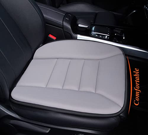 kingphenix Auto Sitzkissen mit 3,0 cm Komfort Memory Foam Sitzkissen für Auto und Bürostuhl - Hellgrau
