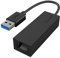 ICY BOX USB LAN Adapter, USB 3.0 zu Gigabit Ethernet Netzwerkadapter, 1000 Mbit/s, Status LED, Schwarz, 60498