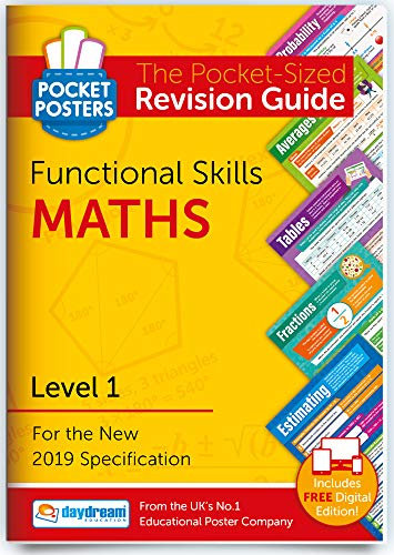 Functional Skills Maths (Level 1) | Pocket Posters: The Pocket-Sized Maths Revision Guide | Level 1 Specification | FREE digital edition for computers, phones and tablets!
