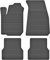 Fußmatten Vorne, Hinten 4er Set für Renault Clio 3 2005-2014 Gummi Gumimatten