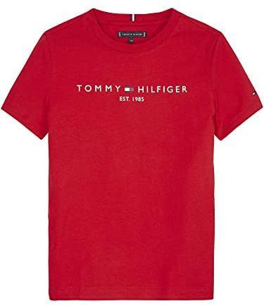 Tommy Hilfiger Kinder Unisex T-Shirt Kurzarm Essential Tee Rundhalsausschnitt