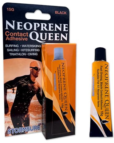Neoprene Queen Wetsuit Repair Adhesive, 15g - Adhésion rapide, temps de durcissement rapide pour les réparations sur le terrain, durable