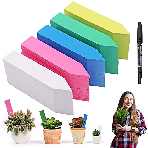 Lot de 500 étiquettes en plastique pour plantes, Étiquette de jardin Signes Plante Label Plantes balises durables de marqueurs de Jardin imperméables étiquettes de semis