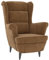 vidaXL Sessel, Relaxsessel mit gepolstertem Sitz Armlehnen, Fernsehsessel Loungesessel für Wohnzimmer, Polstersessel Ruhesessel, Braun Samt