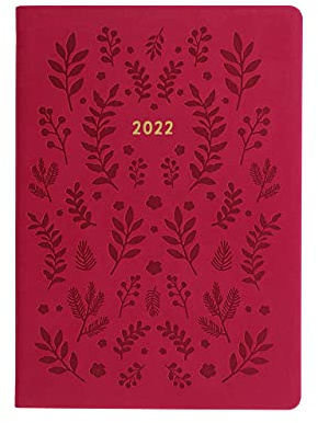 Letts of London Woodland 22-082162 Terminplaner 2022, A5, Wochenansicht, Pink