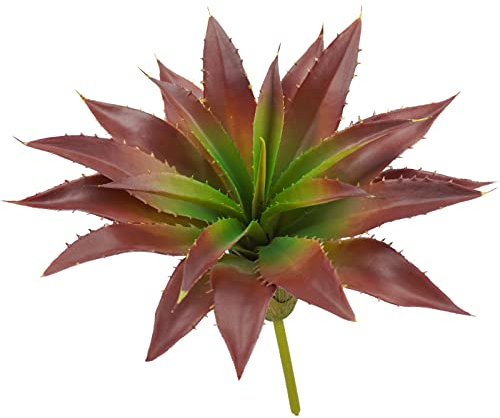 Agusbagli Sukkulenten, künstliche Sukkulenten, ungetopft, fühlen sich echt an, Aloe-Grünpflanzen für Zuhause, Outdoor, Hochzeit, Blumenarrangement, Rot