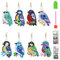 5D Diamond Painting Anhänger Set Diamant Painting Schlüsselanhänger für Kinder DIY Doppelseitige Keychain Diamond Malerei schlüsselbund Geschenkidee für Frauen Mädchen Junge 8 Stück