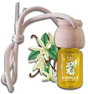 Bali fragancias Ambientador de coche VAINILLA 6 ml 0% alcohol, absorbe el mal olor de tu vehículo