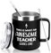 Livole Male Teacher Gifts from Students, Teachers Leaving Gifts, Gift for Teachers End of The Year, Awesome Teacher, 350ml Double Walled Coffee Mug, 12OZ Insulated Vacuum Thermal Travel Mug