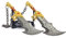 God of War Chaos Blade Thunder Hammer Hache Weapon Model Keychain avec support d'affichage pour les fans d'anime, Style 5, taille unique