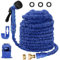 Suplong 100ft Expandable Garden Hose, Expanding Hose Pipe with 1/2,3/4 Fittings,Lightweight Garden Hose Expandable with 7 Function Spray Nozzle(100ft, Blue)