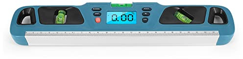 PRATYAHARA - 200 Neigungsmesser mit Wasserwaage, digital, horizontal, elektronisch, Slope, Winkelmesser, Winkelmesser, Blau