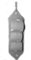Russo Tessuti Porta Rotolo Carta Igienica Cuori Love Organizer Bagno Accessorio Paris-Grigio