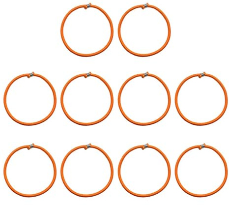 JISADER 10 Stück elastisches Trampolin-Seil, Bungee-Seil-Ersatz, leicht, Stretch-Schnur, Bungee-Seil für Fitness-Trampolin-Plane, Orange