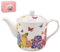 LESSER & PAVEY Ceramic 650ml Tea Pot Porcelain Tea Brewing Butterfly Blossom Floral Pink Design