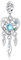 NUNUYAYA Damen Charm Anhänger für Armband 925 Sterling Silber Blue Dreamcatcher Dangle Charms Beads passend für Armband Halskette,Charm Anhänger für Europäischen Armbänder für Frauen Mädchen
