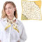 Bezioner Seidentuch 100% Maulbeerseide Schal Damen Seidentuch Haare 68x68cm Bandana Halstuch Quadratisch Kopftuch Mädchen Gelb