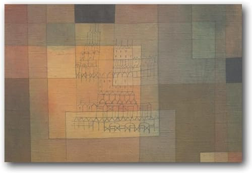 SGFGAD FHYWQ Berühmte Paul Klee Poster Abstrakte Polyphone Architektur Leinwand Wandkunst Paul Klee Malerei Paul Klee Drucke Wohnkultur Bild 60x80cm Kein Rahmen