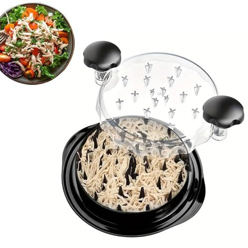 JVHLOV Desmenuzador de Pollo, Trituradora de Carne pollo, Trituradora de pollo y Carne, Herramienta para Triturar Carne con Asas y Base Antideslizante, para Verduras,Carne de Cerdo,Pollo