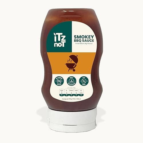 iTz noT jusT BBQ Sauce (Pack of 1, 300ml) The Ultimate Smokey and Tangy BBQ Sauce, Vegan BBQ Sauce for Burgers, add Tofu. No Added Sugar, Low Calorie and Keto Friendly