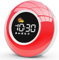 APUZOM Wecker mit Lauter Alarm für tiefschläfer Kinder Schlaftrainer mit Nachtlicht, Customized Lichtwecker mit 12 White Noise, Snooze und Timer 15/30/60/90 mins
