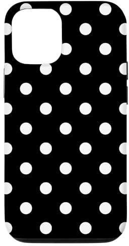 Polka Dots Design Marienkäfer Muster Schwarz und Weiß klassisch Hülle für iPhone 15