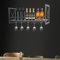 Weinglasregal Glashalter GläSerschiene Stielglashalter Wein Glas Regal Alkohol Bar Weinregal Vintage Wandbar Weinflaschenhalter Wand Flaschenregal für Aufhängen und Aufbewahren von Weingläsern