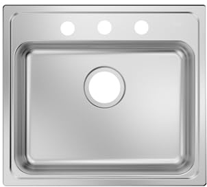 PROFLO PFSR2219553 Bealeton 22 ADA Compliant Drop In Single Basin Stainless Steel Kitchen Sink - Stainless Steel