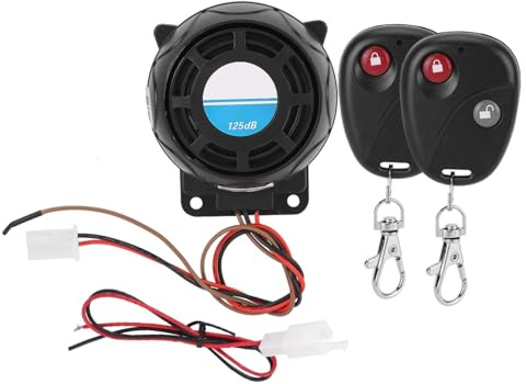 VOBOR Alarma para Moto, de Alarma para Moto Fácil de Instalar Consumo de Energía Ultra Bajo, 105-125 DB Control Remoto para Motocicleta Bocina de Alarma de Seguridad Antirrobo