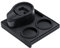 Normcore Espresso Tamping Station, 51mm 54mm Compact Tamping Station, Barista Corner Tamping Mat With Portafilter Stand, Coffee Tamper Holder Pad, Black