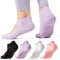 CoolMate Pilates-Socken mit Griffen für Damen, Yoga-Socken, Crew-Socken, rutschfest, für Workout, Barre, Pilates-Geschenke, Pink/Weiß/Hellviolett/Schwarz