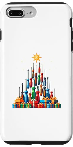 Hülle für iPhone 7 Plus/8 Plus Christmas Tree Schraubenzieher Heimwerker Elektriker